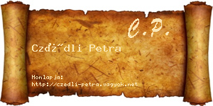 Czédli Petra névjegykártya